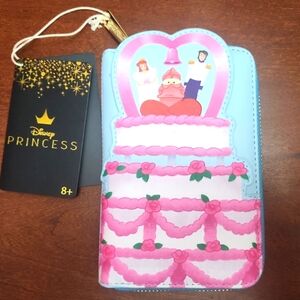 Loungefly Disney Princess Pink and Blue Wallet